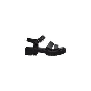 Timberland Black Leather Platform Women's Sandals
